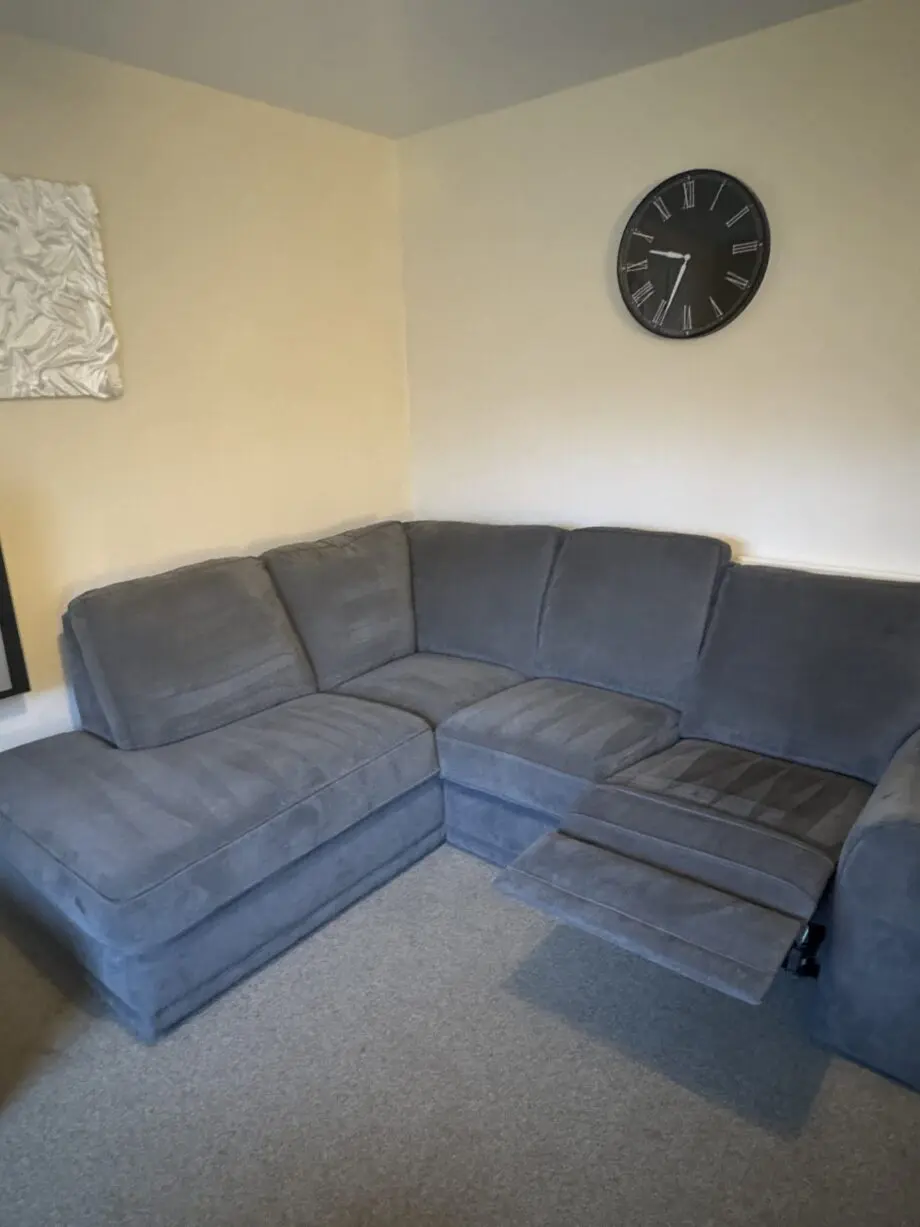 DFS Orka Manual Recliner Corner Sofa - Grey