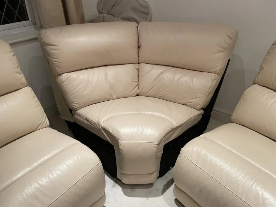 Mercedes Leather Corner Sofa