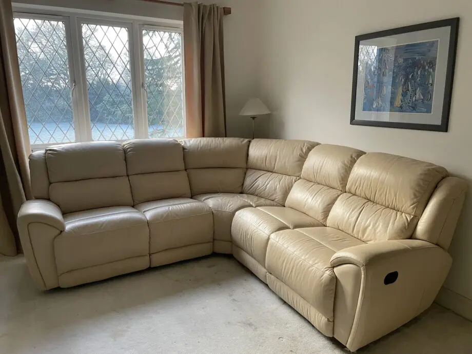 Mercedes Leather Corner Sofa