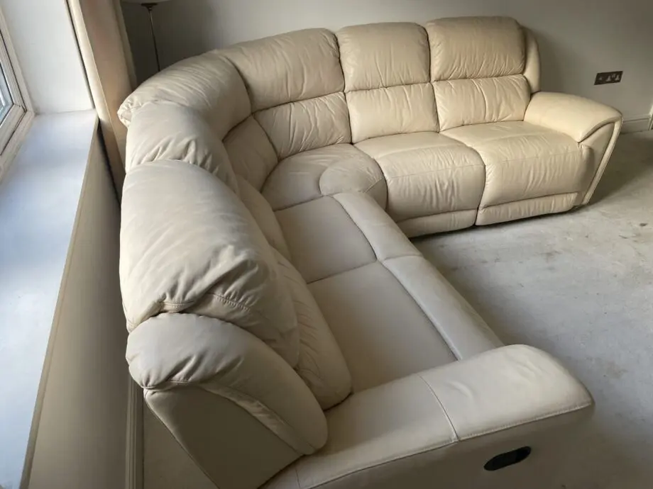 Mercedes Leather Corner Sofa