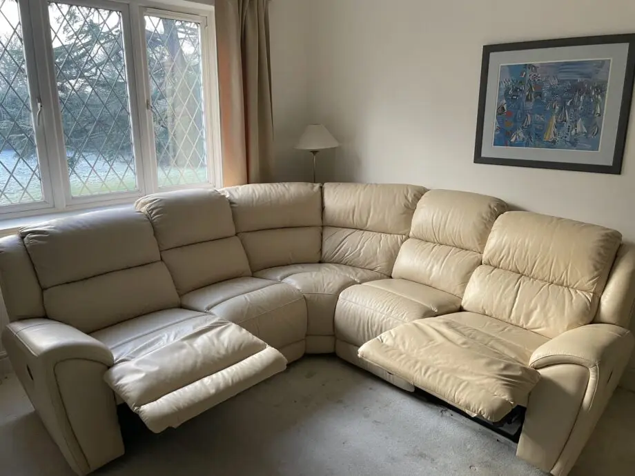 Mercedes Leather Corner Sofa