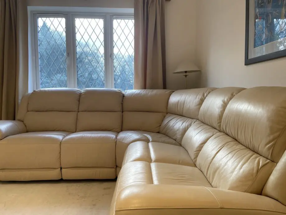 Mercedes Leather Corner Sofa