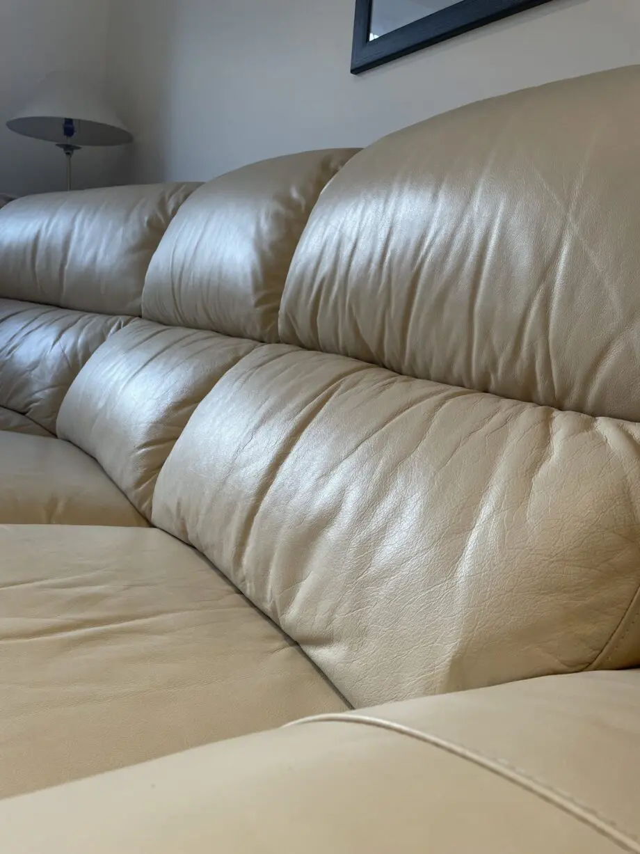 Mercedes Leather Corner Sofa