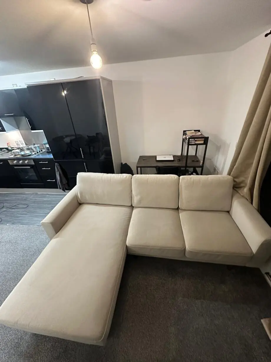 SNUG L Shaped Sofa - Cream, Excellent Condition