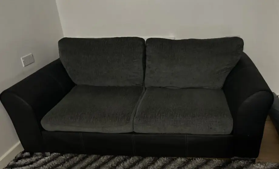 DFS Grey and Black 3 seater sofa