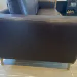 BoConcept Fargo design four seater brown leather sofa’s two for sale