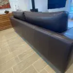 BoConcept Fargo design four seater brown leather sofa’s two for sale