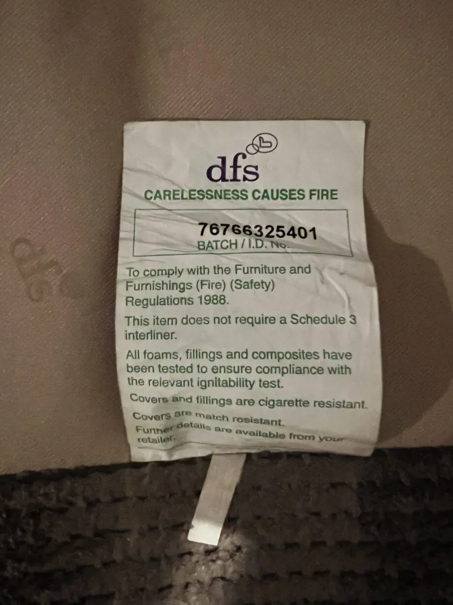 DFS 4 Seater chaise end sofa