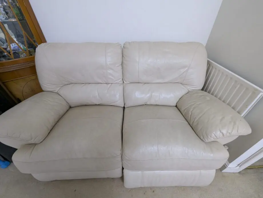5 seator leather recliner sofa