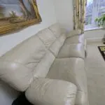 5 seator leather recliner sofa