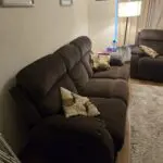 3 seater and 2 Seater Sofa with 4 electric recliners in total.
