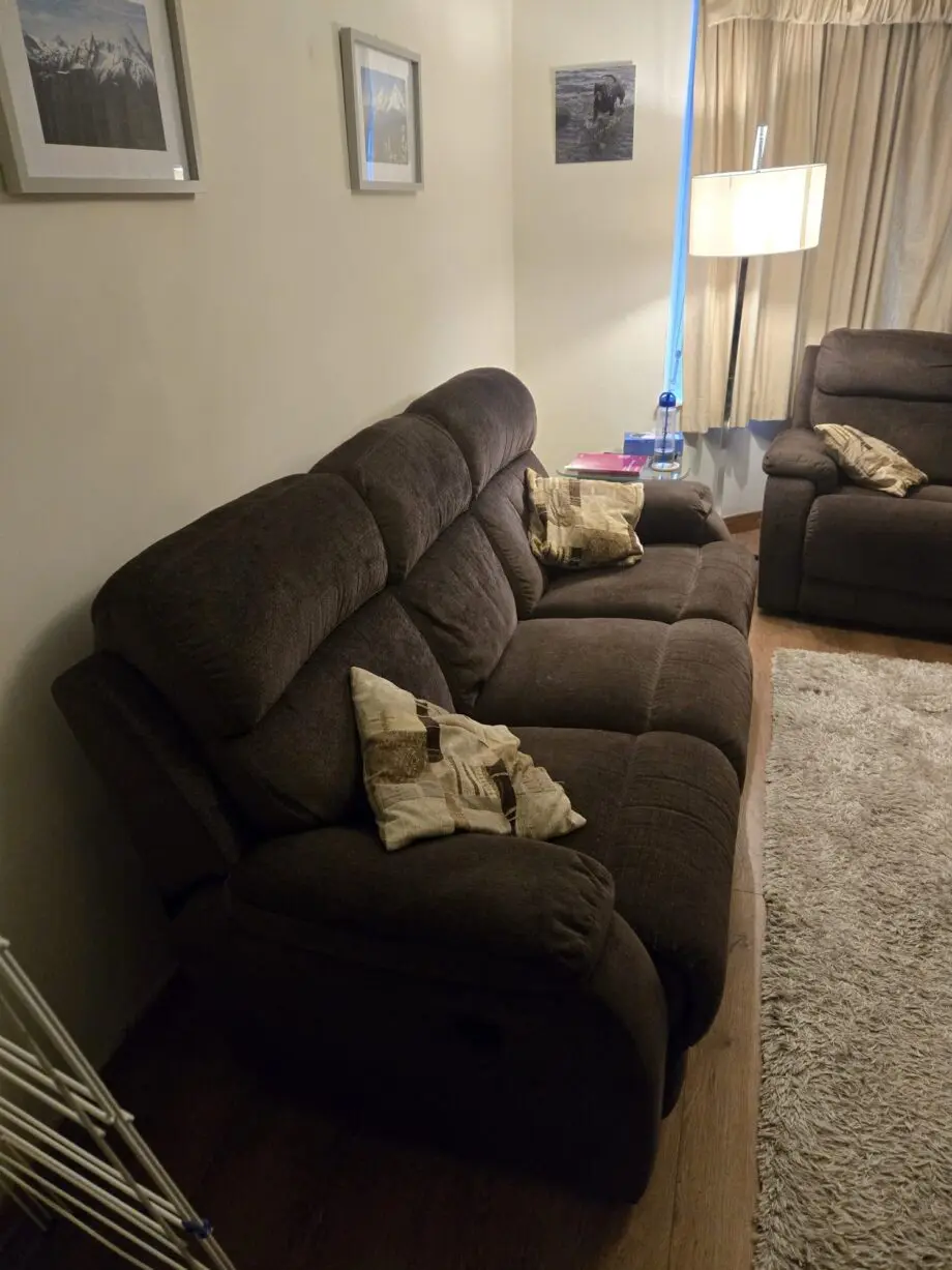 3 seater and 2 Seater Sofa with 4 electric recliners in total.