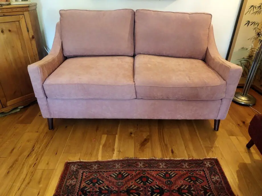 Darlings of Chelsea Weymouth 3 seater sofa sofa bed, dusty rose chenille