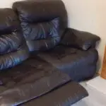 Black colour recliner sofa