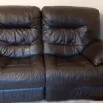 Black colour recliner sofa