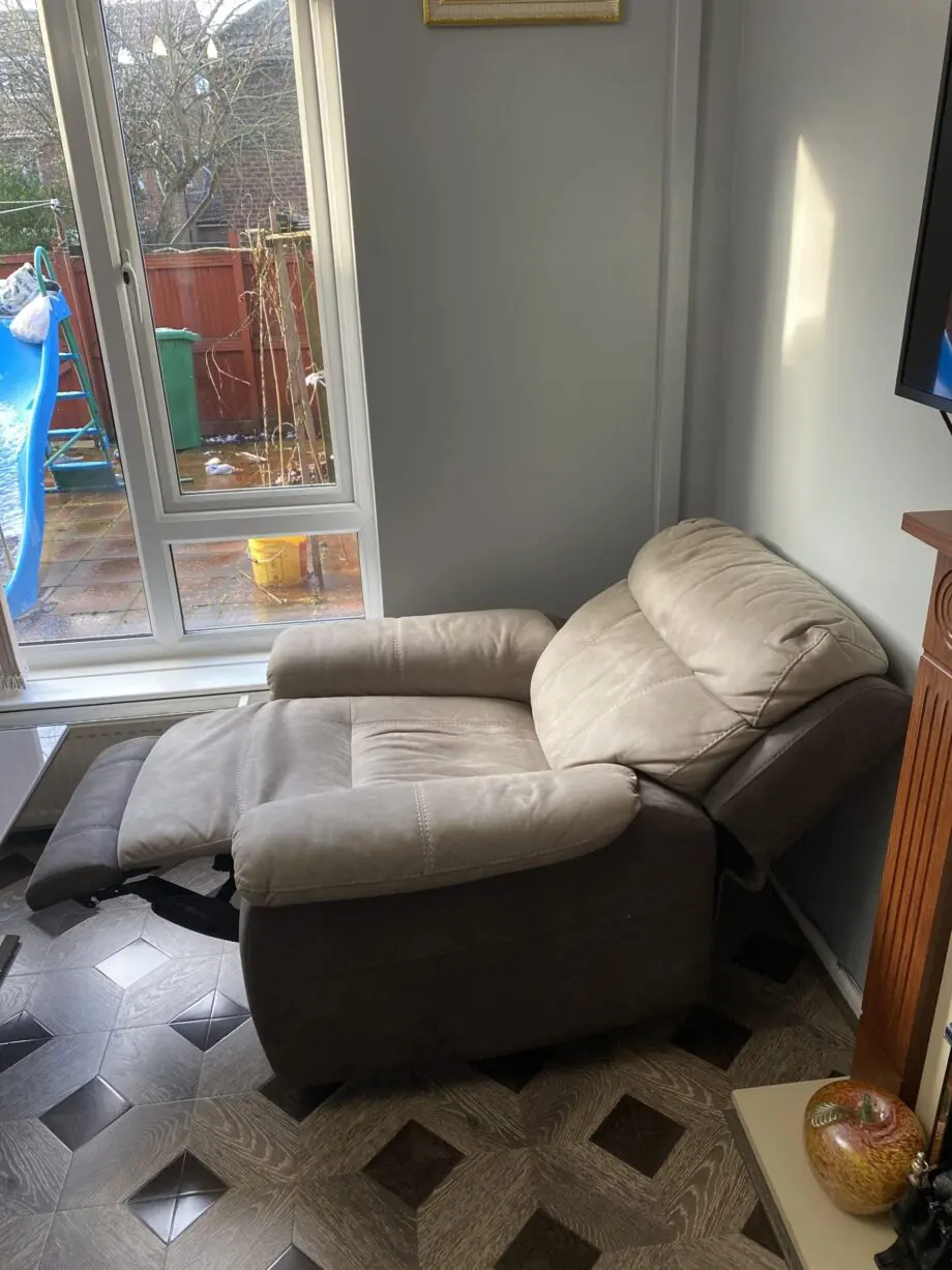 DFS Corey Power Recliner Chair, Silver/Grey , Sofa