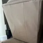 Pink leather armchair