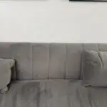 3 seater and 2 seater, velvet light grey. Brand name Danetti