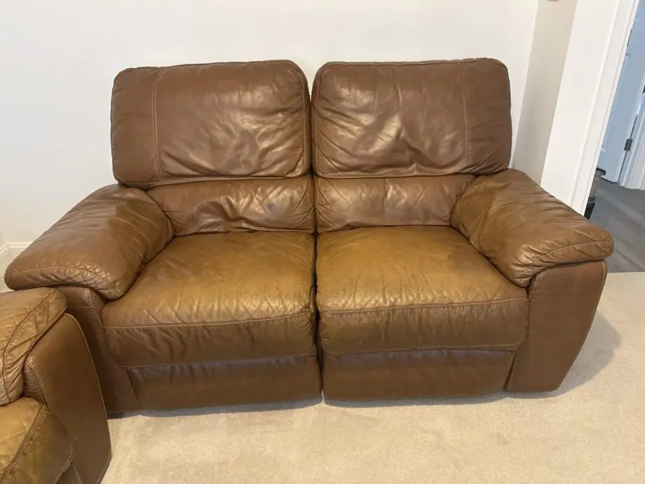 Brown leather Sofa
