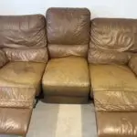 Brown leather Sofa