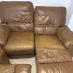 Brown leather Sofa