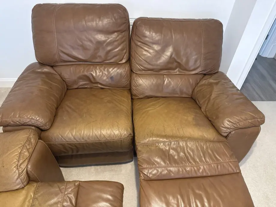 Brown leather Sofa