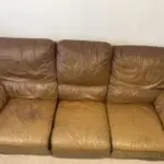Brown leather Sofa