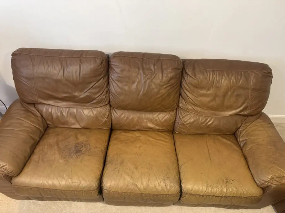 Brown leather Sofa
