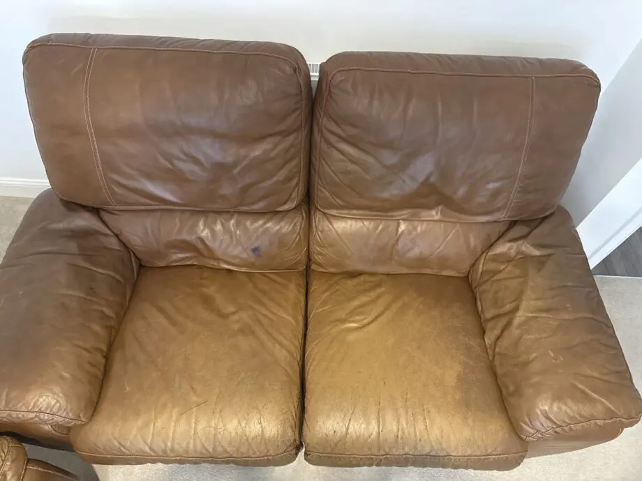 Brown leather Sofa