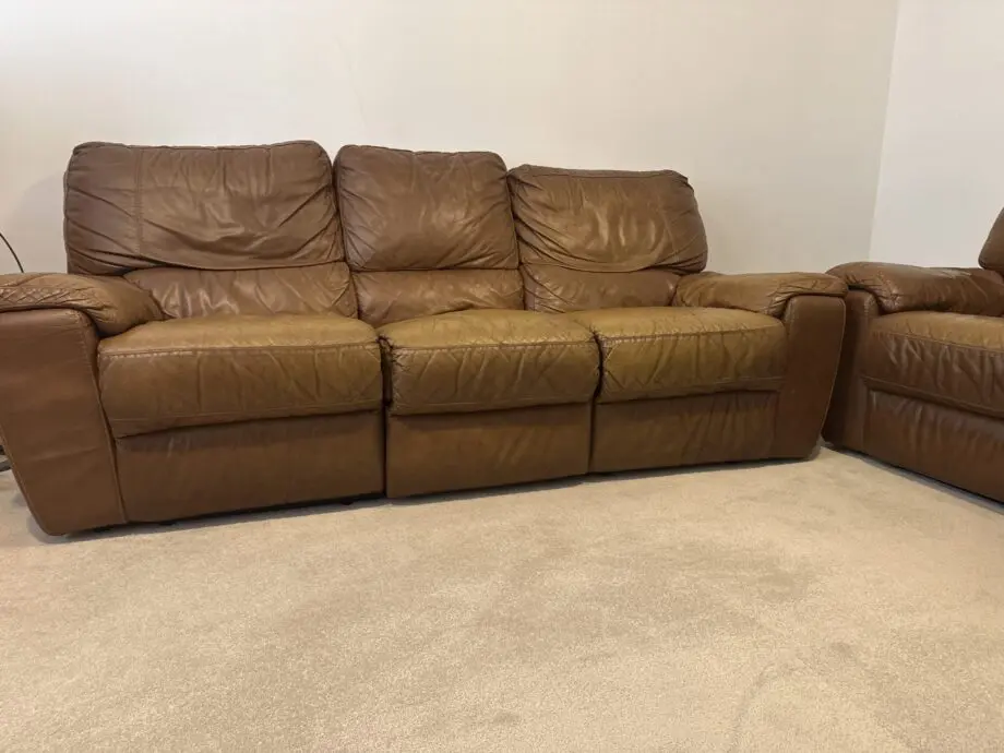Brown leather Sofa