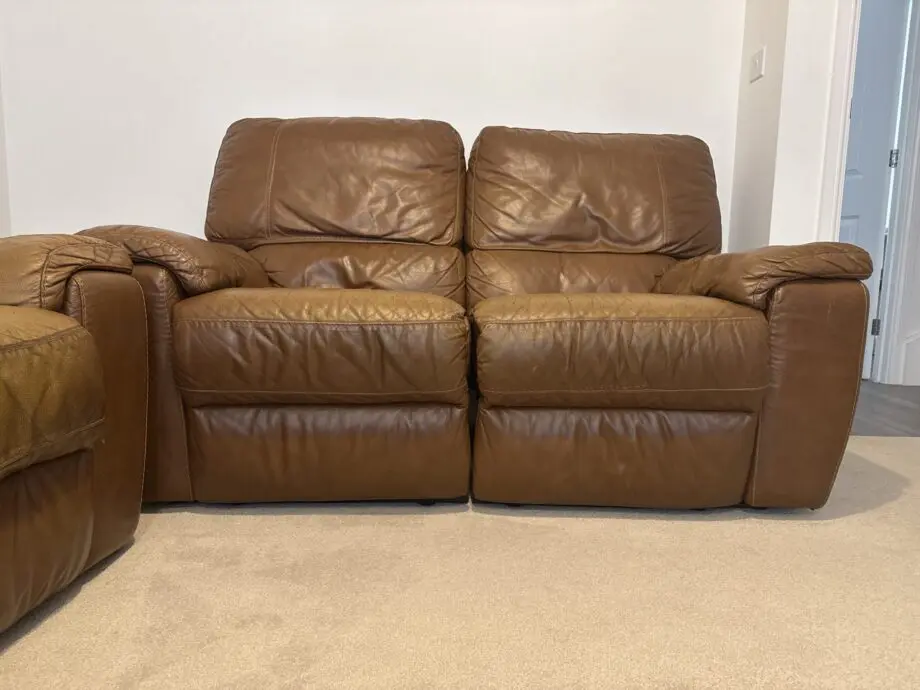 Brown leather Sofa