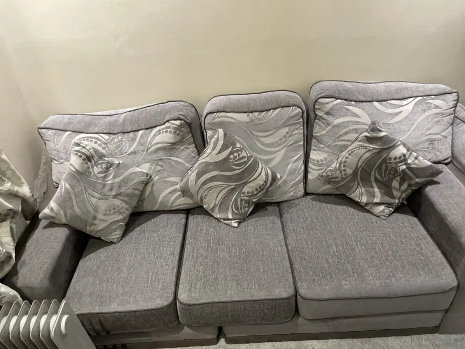 Grey seater sofa