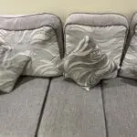 Grey seater sofa
