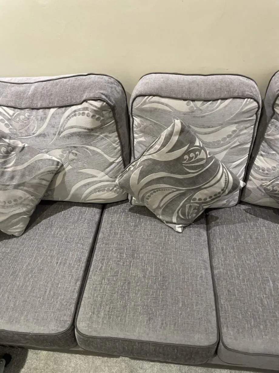 Grey seater sofa