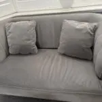3 seater and 2 seater, velvet light grey. Brand name Danetti