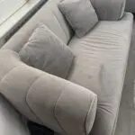 3 seater and 2 seater, velvet light grey. Brand name Danetti