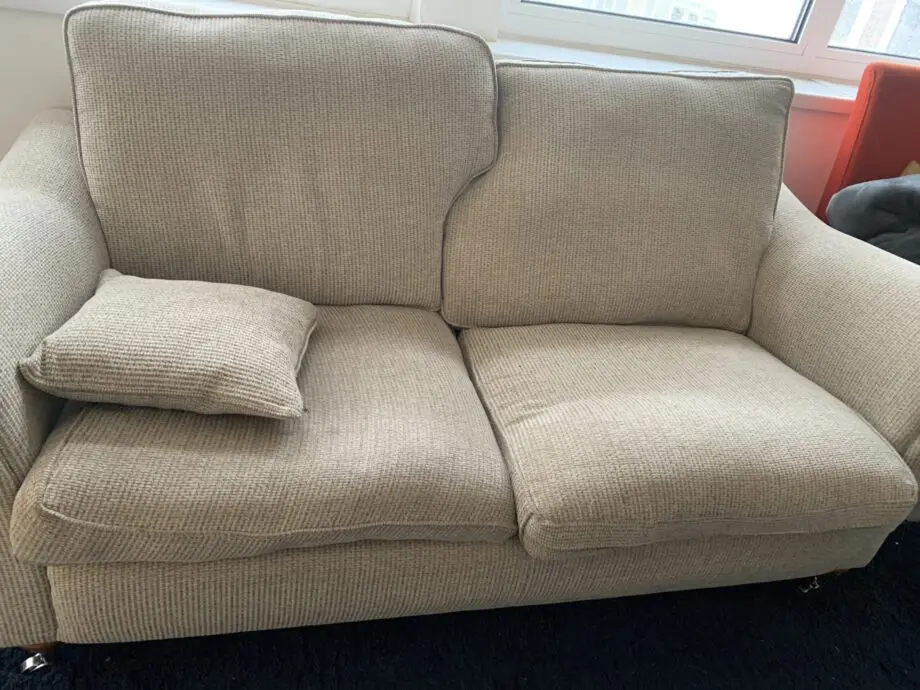 Furniture Sofa . 2 seater and one seater together . Good condition. Beige colour or sandal .