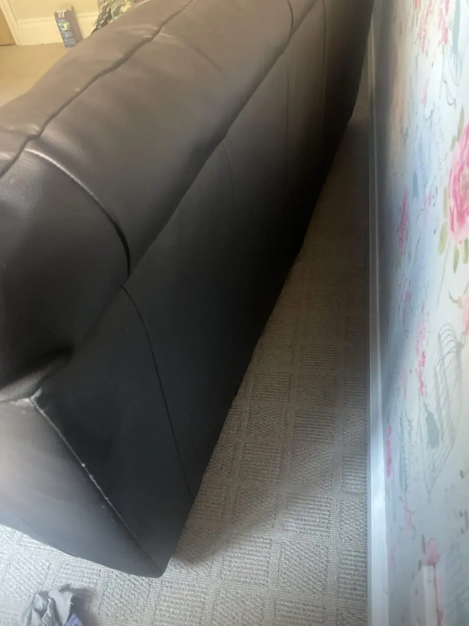 Brown 2 seater leather sofa