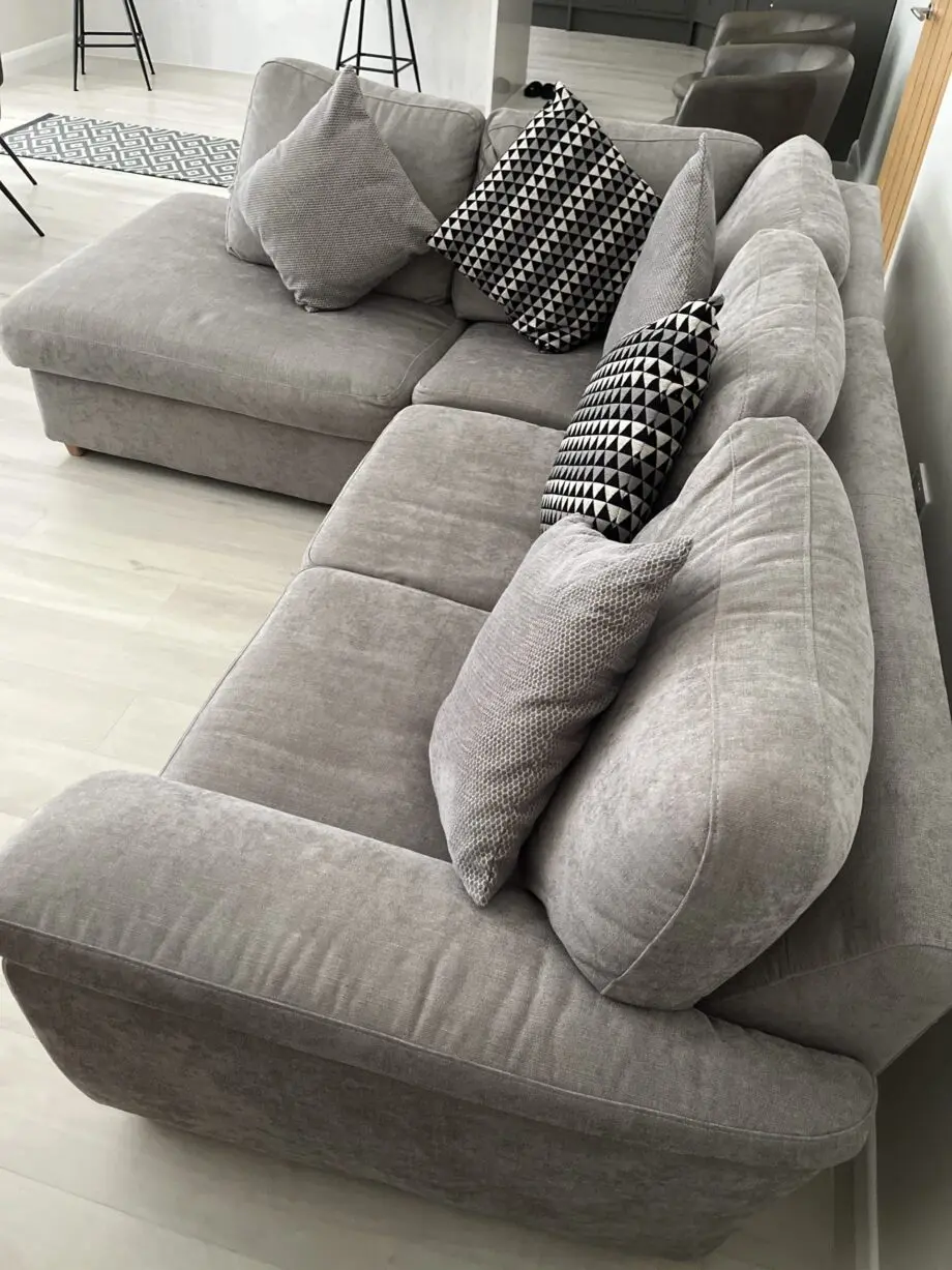 John Lewis Camden 5+ Seater LHF Corner End Chaise Unit in Chenille Grey