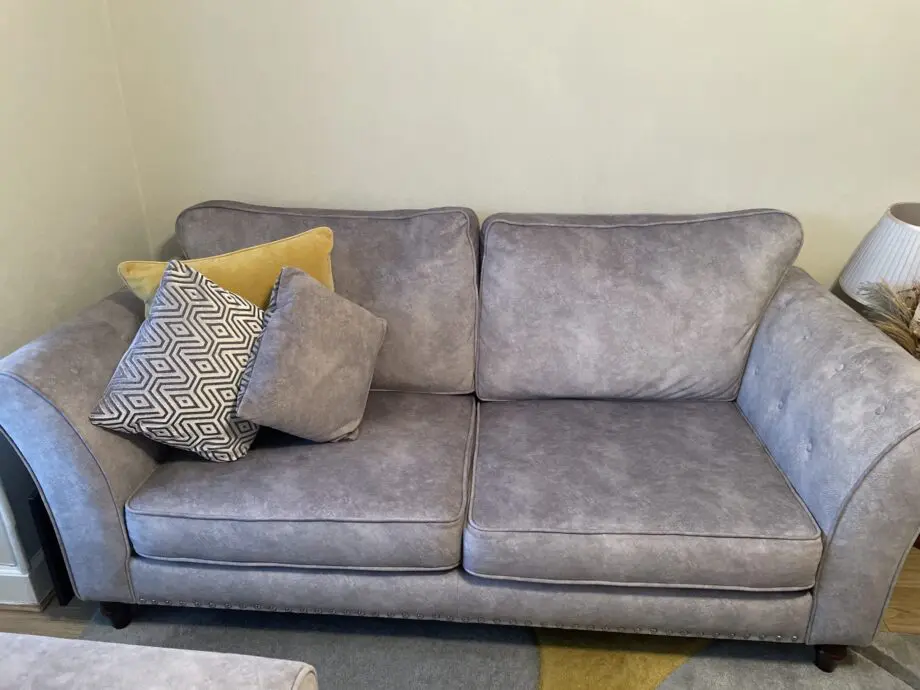 3 Grey 3 seater sofas