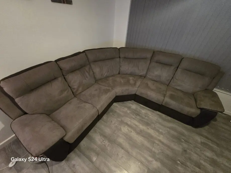 Grey corner sofa