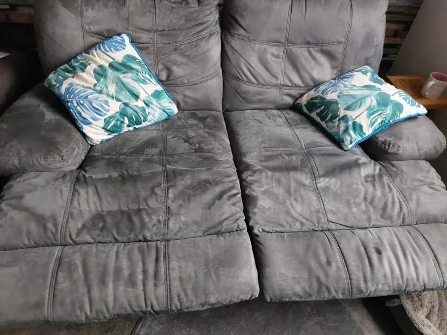 Grey 2 seater reclining sofology sofa