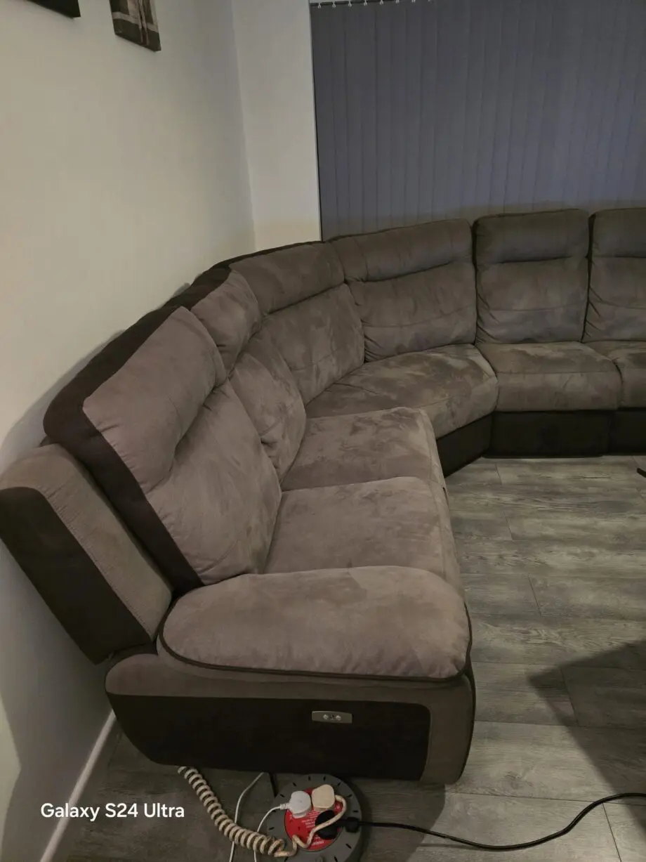 Grey corner sofa