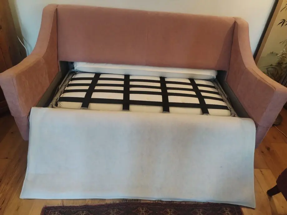 Darlings of Chelsea Weymouth 3 seater sofa sofa bed, dusty rose chenille