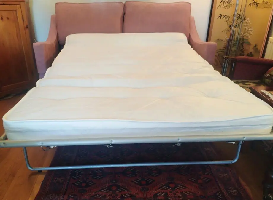 Darlings of Chelsea Weymouth 3 seater sofa sofa bed, dusty rose chenille