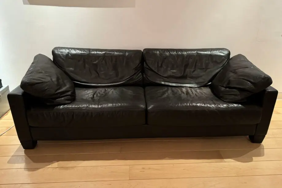 De Sede Dark Brown 3 seater leather sofa