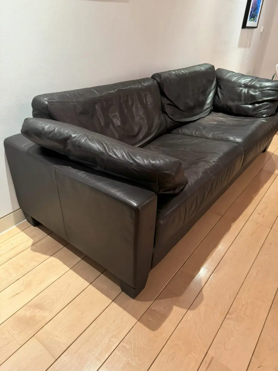 De Sede Dark Brown 3 seater leather sofa