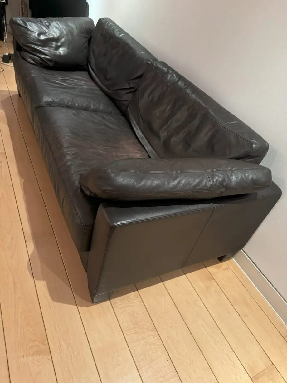 De Sede Dark Brown 3 seater leather sofa
