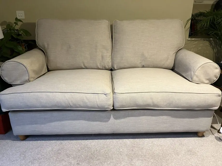 Top quality Willow and Hall "Buttermere" 2 Seater Sofa Bed in Broad Weave Linen "Oat"