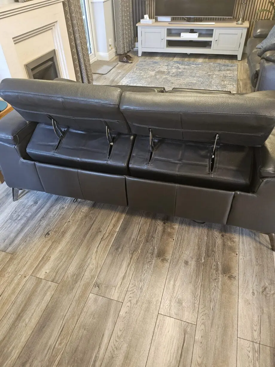 DFS Caldo 2 Seater Power Plus leather Recliner.